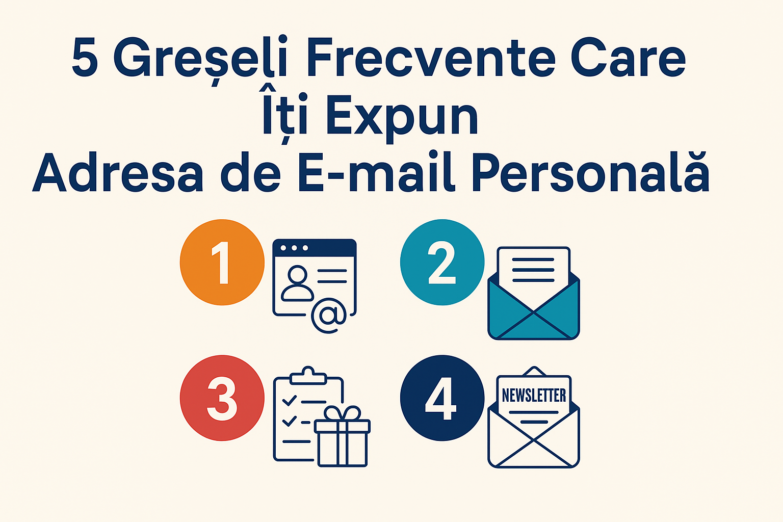 5 greșeli care îți pun în pericol adresa email